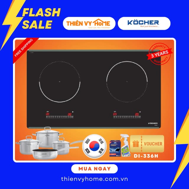 Top 1 so sánh giá Bếp từ đôi âm Kocher DI-336 Pro 5000W - Tìm sản phẩm giá rẻ nhất - Ảnh 5