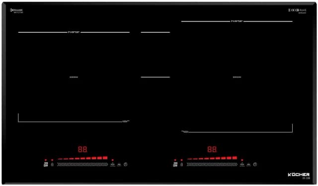 Top 1 so sánh giá Bếp từ đôi âm Kocher DI-336 Pro 5000W - Tìm sản phẩm giá rẻ nhất - Ảnh 15