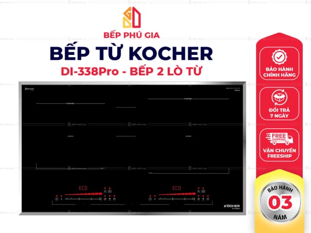 Top 1 so sánh giá Bếp từ đôi âm Kocher DI-338 Pro 5000W - Tìm sản phẩm giá rẻ nhất - Ảnh 3