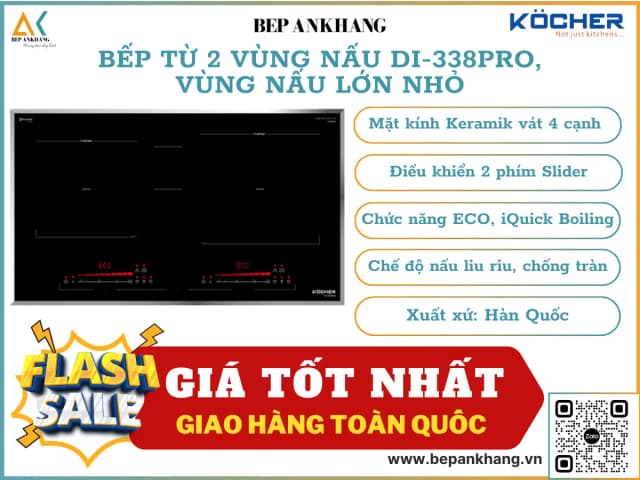 Top 1 so sánh giá Bếp từ đôi âm Kocher DI-338 Pro 5000W - Tìm sản phẩm giá rẻ nhất - Ảnh 9