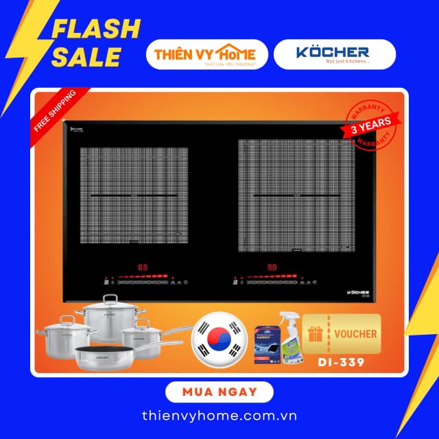 Top 1 so sánh giá Bếp từ đôi âm Kocher DI-339 Pro 5000W - Tìm sản phẩm giá rẻ nhất - Ảnh 10