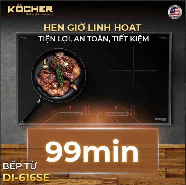Top 1 so sánh giá Bếp từ đôi âm Kocher DI-616SE 4000W - Tìm sản phẩm giá rẻ nhất - Ảnh 3