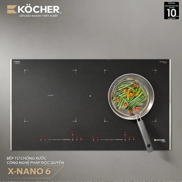 Top 1 so sánh giá Bếp từ đôi âm Kocher X Nano 6 Plus 4000W - Tìm sản phẩm giá rẻ nhất - Ảnh 5