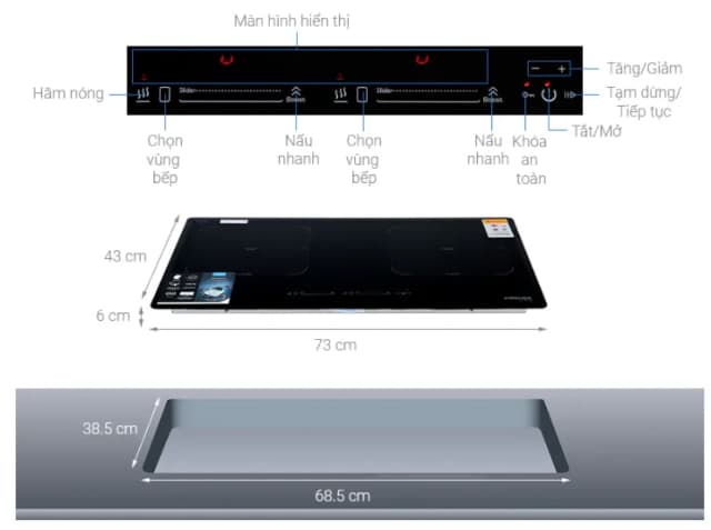 Top 1 so sánh giá Bếp từ đôi âm Kocher X Nano 8 4000W - Tìm sản phẩm giá rẻ nhất - Ảnh 19