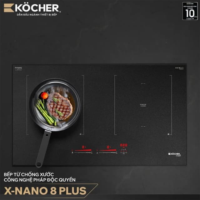 Bếp từ đôi âm Kocher X Nano 8 Plus 4000W - Ảnh 10