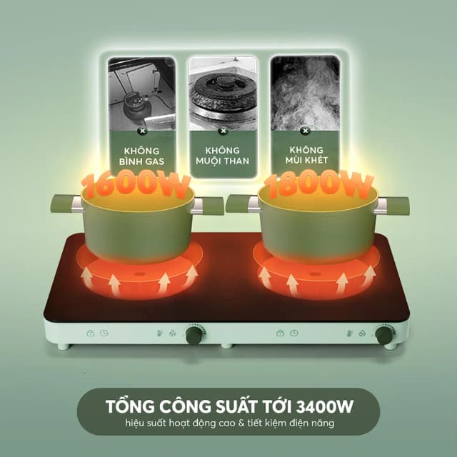 So sánh giá Bếp từ đôi Elmich ICE-8944 3400W rẻ nhất? - Ảnh 6