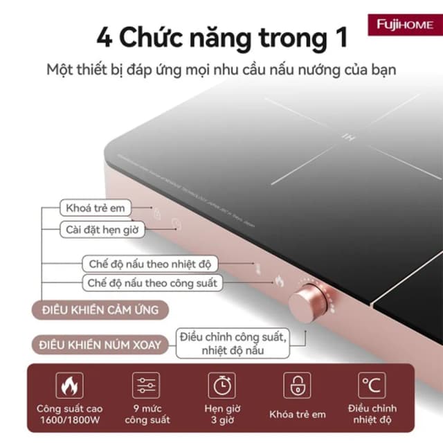So sánh giá Bếp từ đôi FUJIHOME IC2602P 3400W rẻ nhất? - Ảnh 14