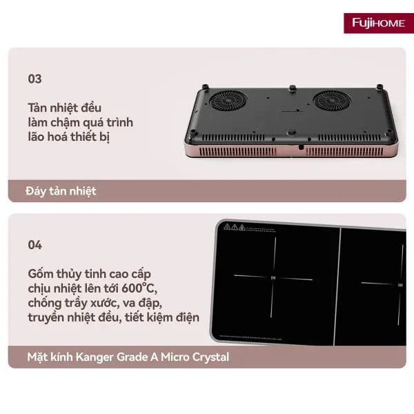 So sánh giá Bếp từ đôi FUJIHOME IC2602P 3400W rẻ nhất? - Ảnh 18