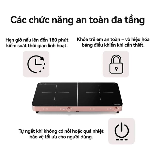 So sánh giá Bếp từ đôi FUJIHOME IC2602P 3400W rẻ nhất? - Ảnh 7