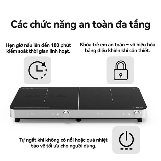So sánh giá Bếp từ đôi FUJIHOME IC2602S 3400W rẻ nhất? - Ảnh 12