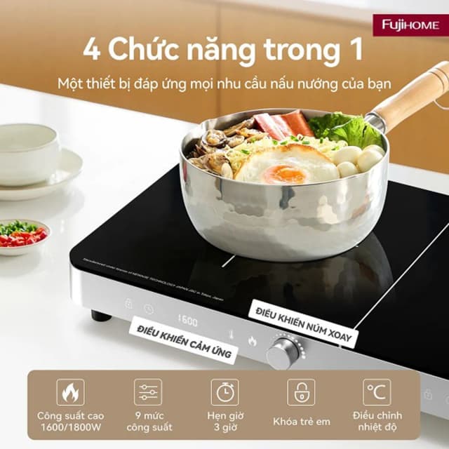 So sánh giá Bếp từ đôi FUJIHOME IC2602S 3400W rẻ nhất? - Ảnh 7