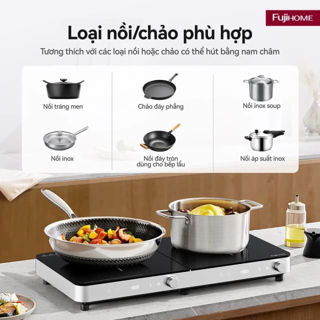 So sánh giá Bếp từ đôi FUJIHOME IC2602S 3400W rẻ nhất? - Ảnh 9