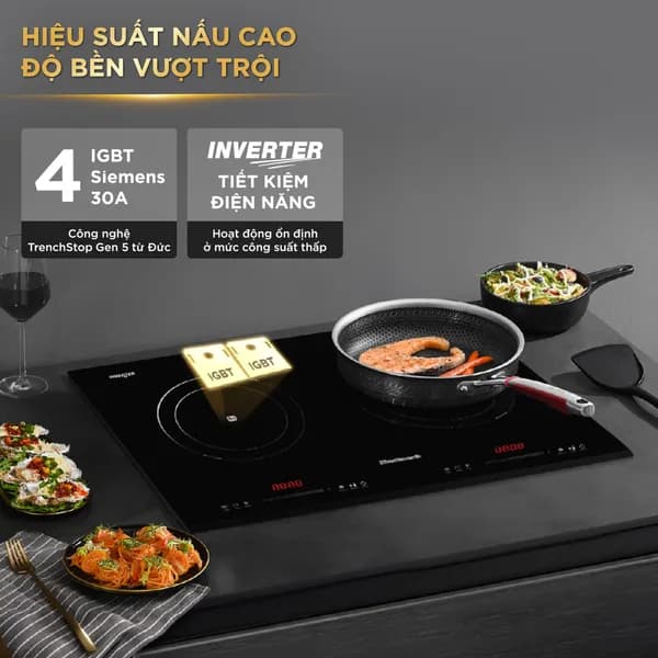 So sánh giá Bếp từ đôi âm BlueStone ICB-6825 5000W rẻ nhất? - Ảnh 14
