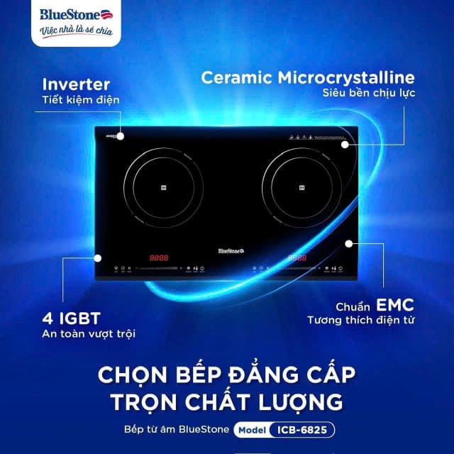 So sánh giá Bếp từ đôi âm BlueStone ICB-6825 5000W rẻ nhất? - Ảnh 17