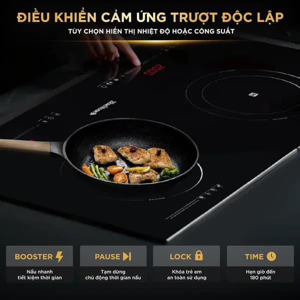 So sánh giá Bếp từ đôi âm BlueStone ICB-6825 5000W rẻ nhất? - Ảnh 19