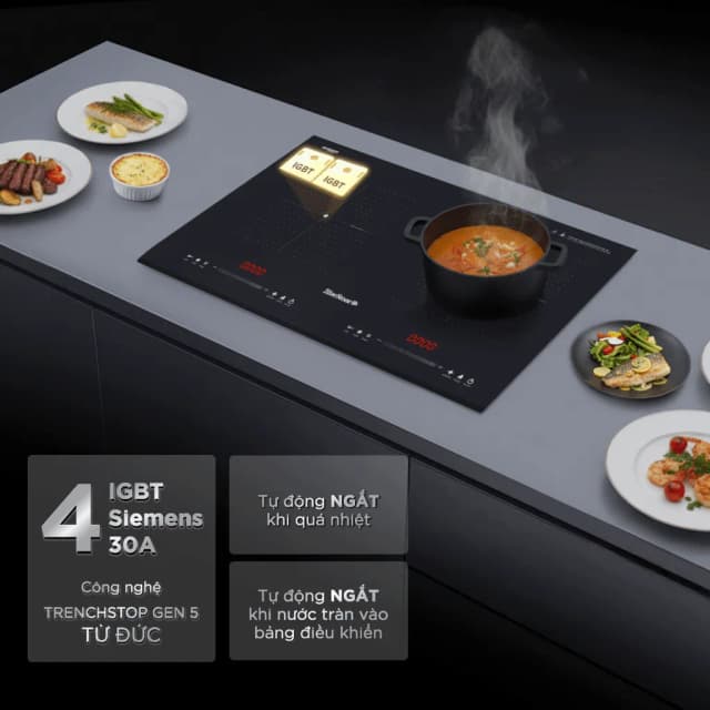 So sánh giá Bếp từ đôi âm BlueStone ICB-6939 5200W rẻ nhất? - Ảnh 17