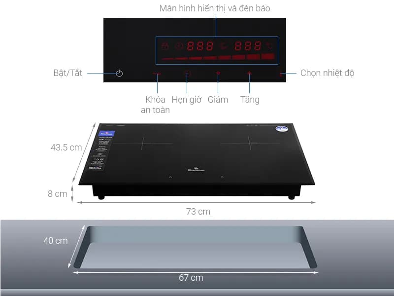 So sánh giá Bếp từ đôi âm BlueStone ICB-6949 5200W - Tìm sản phẩm giá rẻ nhất - Ảnh 20