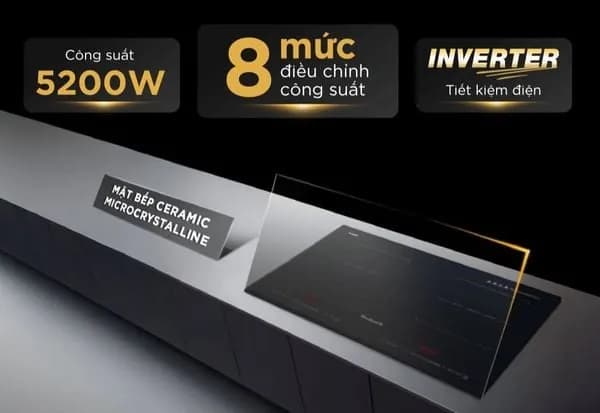So sánh giá Bếp từ đôi âm BlueStone ICB-6949 5200W rẻ nhất? - Ảnh 6
