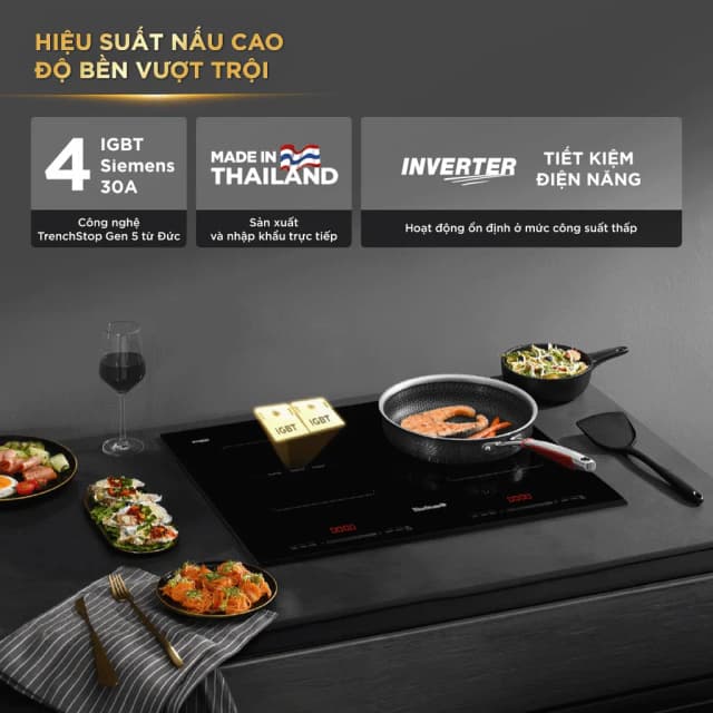 So sánh giá Bếp từ đôi âm BlueStone ICB-6949 5200W rẻ nhất? - Ảnh 10