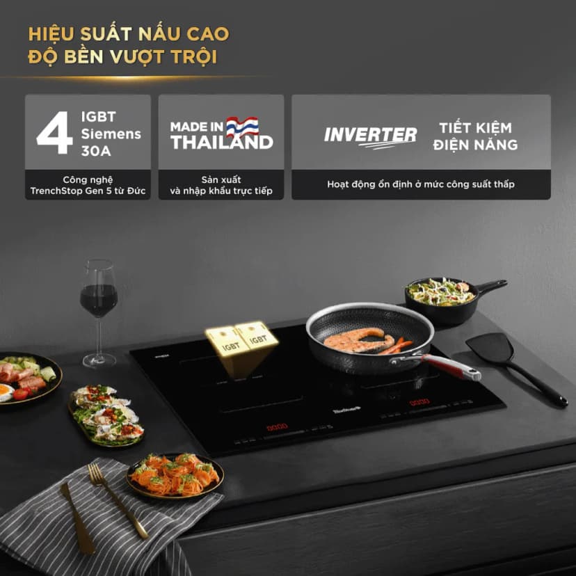 So sánh giá Bếp từ đôi âm BlueStone ICB-6949 5200W - Tìm sản phẩm giá rẻ nhất - Ảnh 10