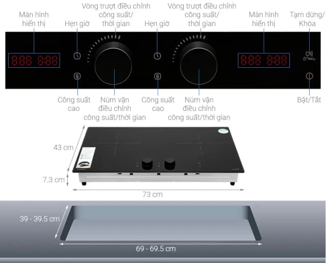 So sánh giá Bếp từ đôi âm Comfee CIH-52DHP 5200W rẻ nhất? - Ảnh 10