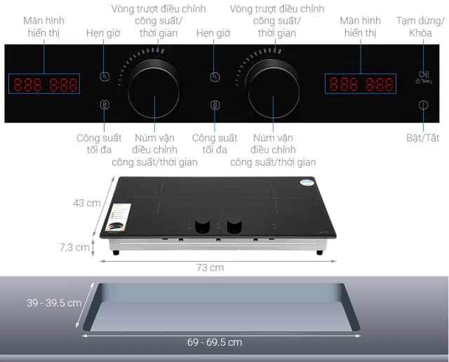 So sánh giá Bếp từ đôi âm Comfee CIH-52DIU 5200W rẻ nhất? - Ảnh 11