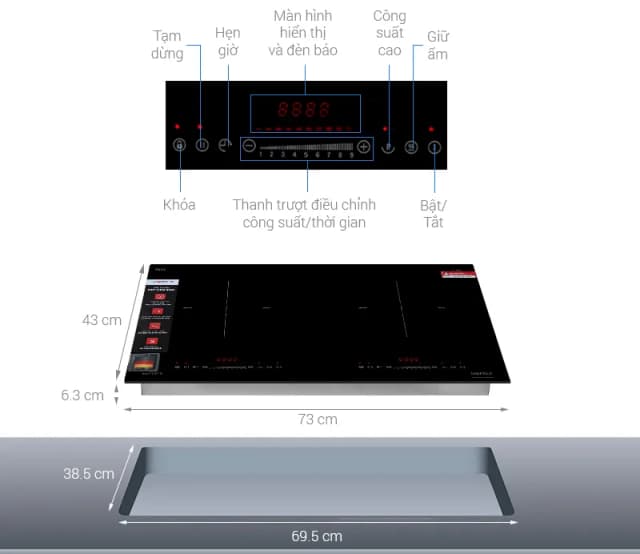 So sánh giá Bếp từ đôi âm Hafele HC-I7325B (533.09.979) 4600W rẻ nhất? - Ảnh 4