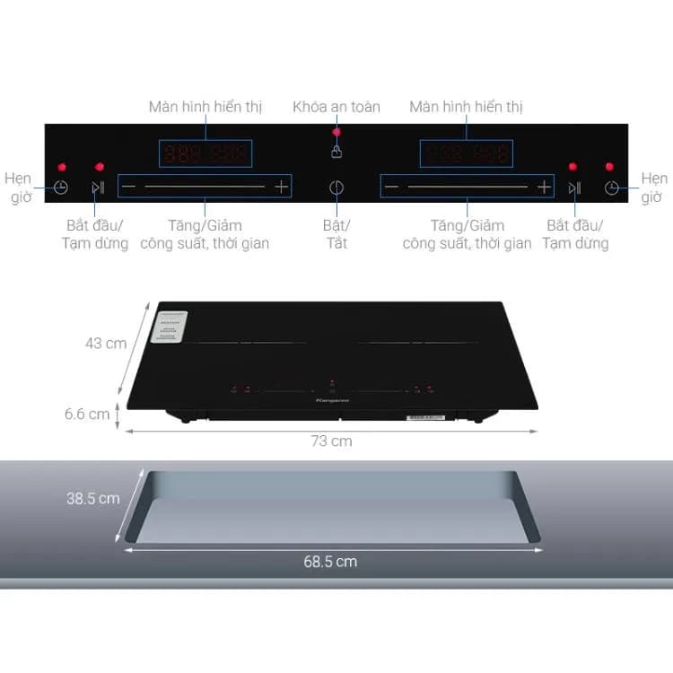So sánh giá Bếp từ đôi âm Kangaroo KGIC38D1C 3800W - Tìm sản phẩm giá rẻ nhất - Ảnh 2
