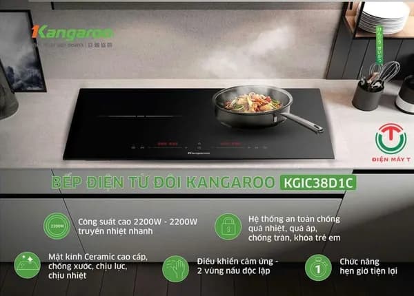 So sánh giá Bếp từ đôi âm Kangaroo KGIC38D1C 3800W rẻ nhất? - Ảnh 8