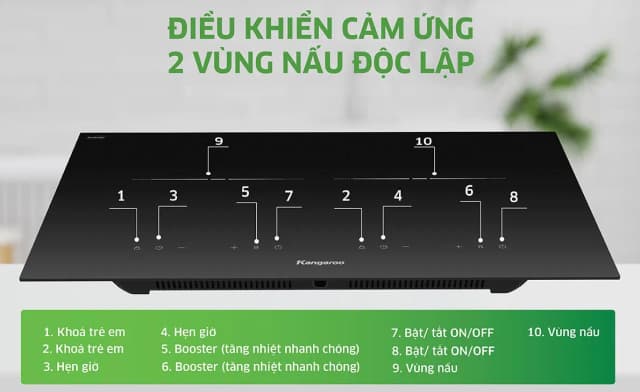 So sánh giá Bếp từ đôi âm Kangaroo KGIC50D1C 5000W rẻ nhất? - Ảnh 19