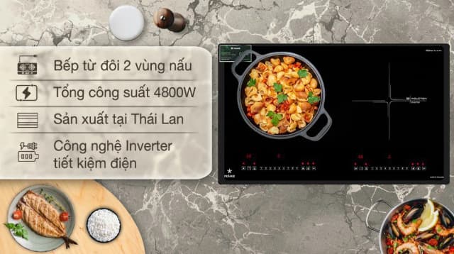 So sánh giá Bếp từ đôi âm Pramie PRTH-A2 4800W rẻ nhất? - Ảnh 6
