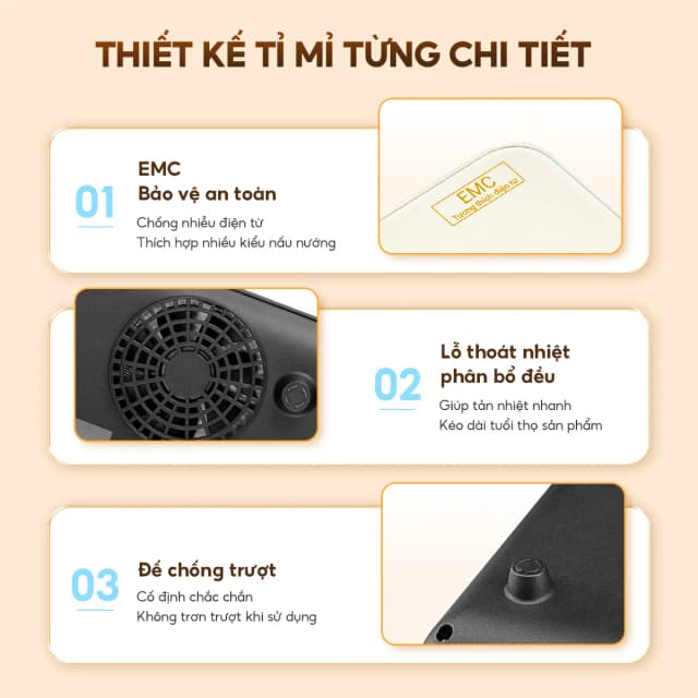 So sánh giá Bếp từ đơn AQUA AQS-ICT2201R(C)-VN 2200W rẻ nhất? - Ảnh 12