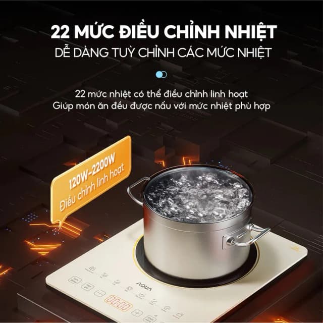 So sánh giá Bếp từ đơn AQUA AQS-ICT2201R(C)-VN 2200W rẻ nhất? - Ảnh 20