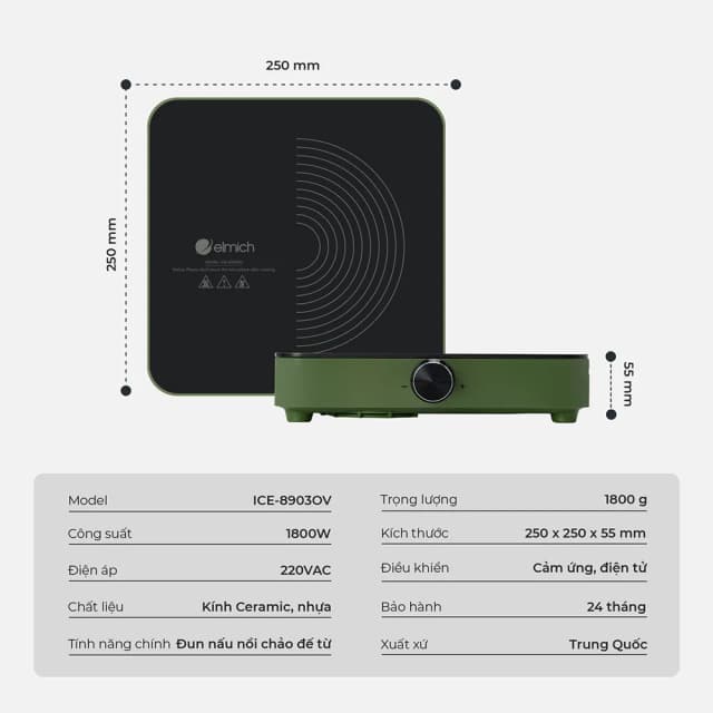 So sánh giá Bếp từ đơn Elmich ICE-8903OV 1800W rẻ nhất? - Ảnh 11