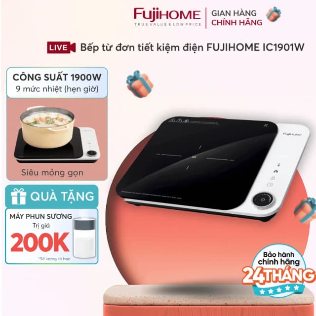 So sánh giá Bếp Từ Đơn FUJIHOME IC1901W 1900W rẻ nhất? - Ảnh 13