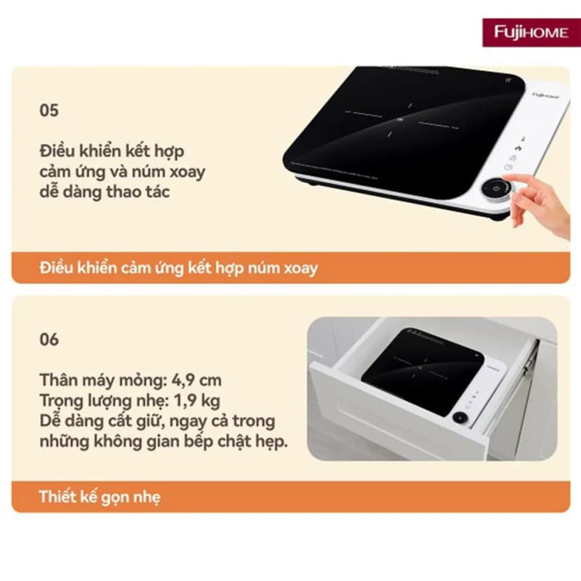So sánh giá Bếp Từ Đơn FUJIHOME IC1901W 1900W - Tìm sản phẩm giá rẻ nhất - Ảnh 8