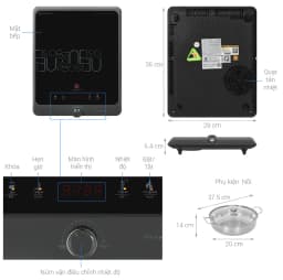 So sánh giá Bếp từ đơn Hawonkoo SEOUL-CEH-106-INVERTER-GR 2100W - Tìm sản phẩm giá rẻ nhất - Ảnh 8
