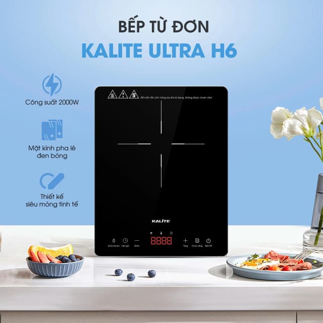 Bếp từ đơn KALITE Ultra H6 2000W - Ảnh 11