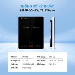 So sánh giá Bếp từ đơn KALITE Ultra H6 2000W - Tìm sản phẩm giá rẻ nhất - Ảnh 9