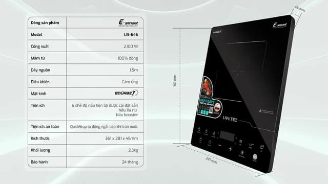 So sánh giá Bếp từ đơn Livotec E-smart LIS-646 2100W rẻ nhất? - Ảnh 16