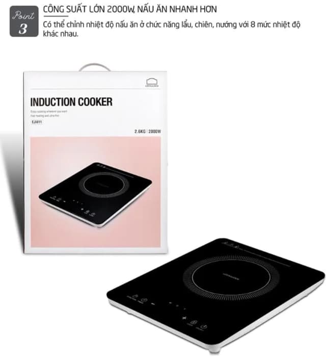 So sánh giá Bếp từ đơn Lock&Lock EJI126IVY 1500W rẻ nhất? - Ảnh 4