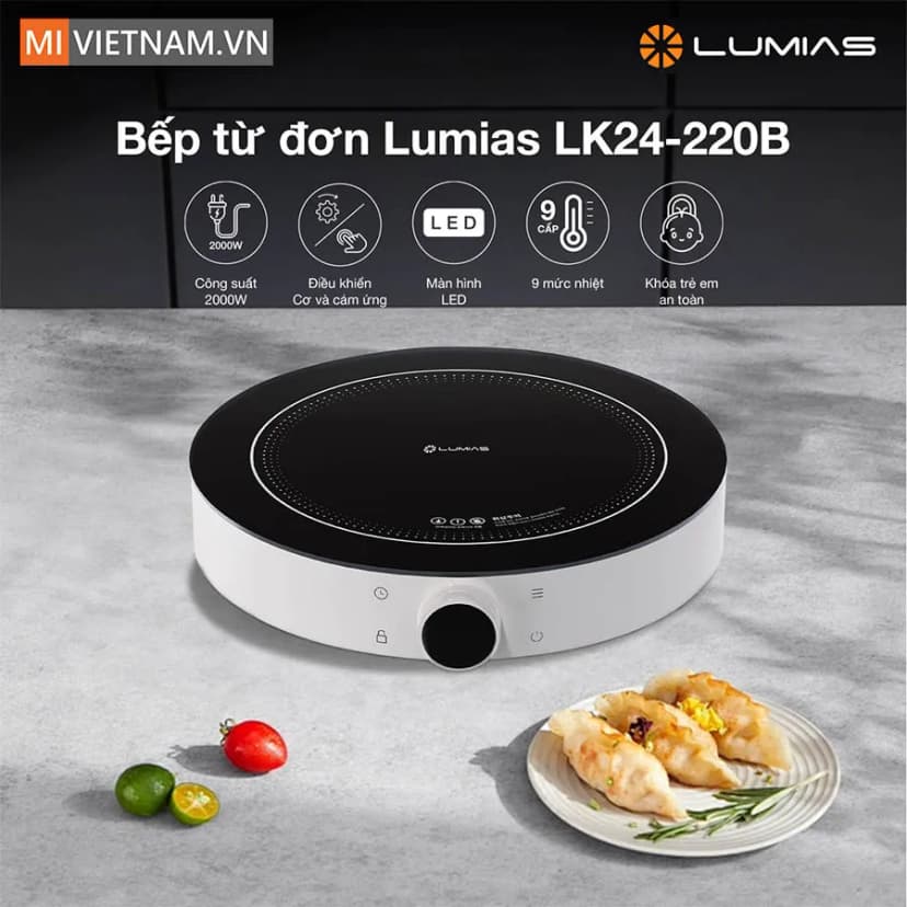 Bếp từ đơn LUMIAS LK24-220B 2000W - Giá rẻ nhất hôm nay - Ảnh 1