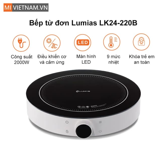 So sánh giá Bếp từ đơn LUMIAS LK24-220B 2000W rẻ nhất? - Ảnh 4