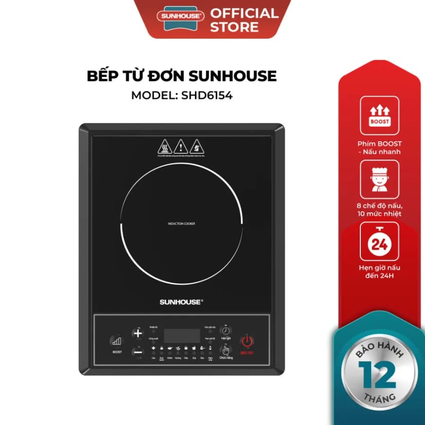 So sánh giá Bếp từ đơn Sunhouse SHD6154 2000W - Tìm sản phẩm giá rẻ nhất - Ảnh 1
