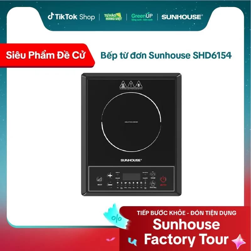 So sánh giá Bếp từ đơn Sunhouse SHD6154 2000W - Tìm sản phẩm giá rẻ nhất - Ảnh 5