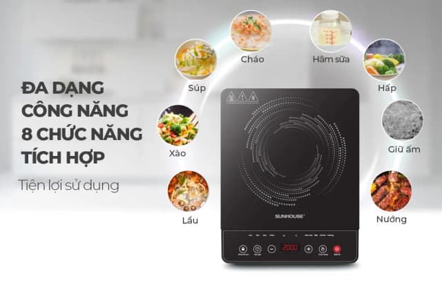 So sánh giá Bếp từ đơn Sunhouse SHD6161 2000W rẻ nhất? - Ảnh 12