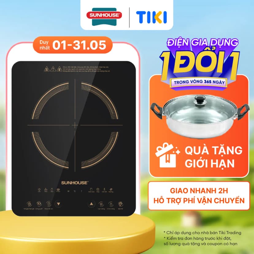 So sánh giá Bếp từ đơn Sunhouse SHD6803 2000W - Tìm sản phẩm giá rẻ nhất - Ảnh 10