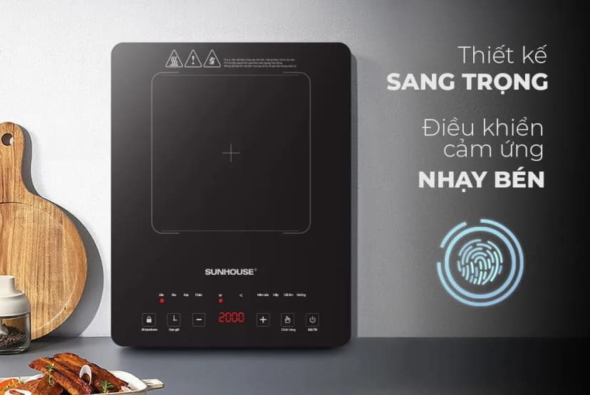 So sánh giá Bếp từ đơn Sunhouse SHD6806A 2000W - Tìm sản phẩm giá rẻ nhất - Ảnh 5