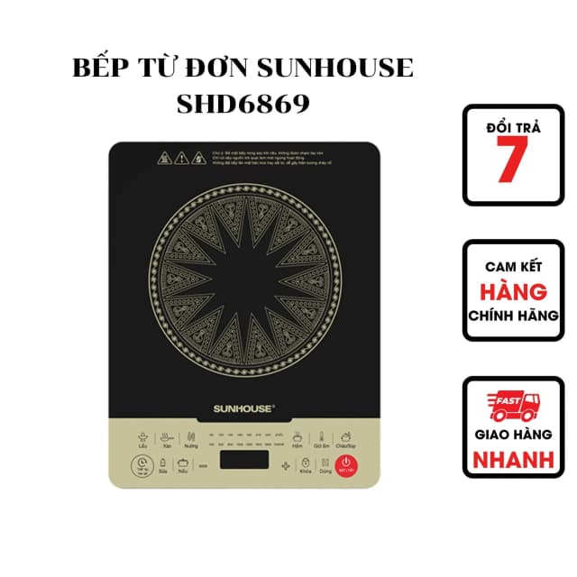 Top 1 so sánh giá Bếp từ đơn Sunhouse SHD6869 2000W - Tìm sản phẩm giá rẻ nhất - Ảnh 4