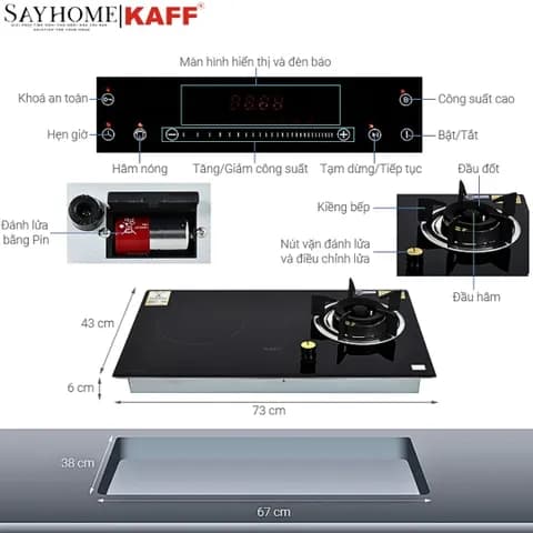 Top 1 so sánh giá Bếp từ ga âm KAFF KF-088IG Không - Tìm sản phẩm giá rẻ nhất - Ảnh 6